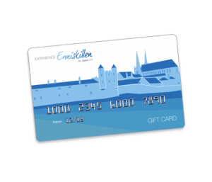 Enniskillen Gift Card, Experience Enniskillen, the perfect gift, reward, local business, support local businesses